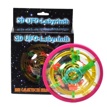 ***GADGET*** LABYRINTHE UFO 3D GÉANT (3 pcs)