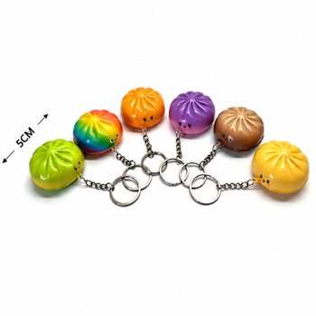RAGE - PORTE-CL&Eacute;S SQUISHY DUMPLING - COULEURS MIXTES - EN PR&Eacute;SENTOIR (24 pcs.)