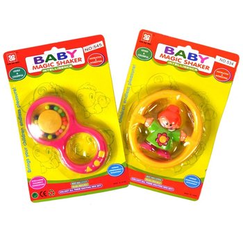Hochet pour Bébé Assortis sur Carte (12 pcs)