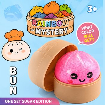 RAGE - Squishy SUGAR EDITION Bun Dumplings PETIT (5.3 x 5.3 x 4.1 cm) Jouet Fidget Viral 2026 (24 pcs)