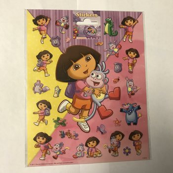 Grandes Planches de Stickers Dora l'Exploratrice, 20x16 cm (10 pcs)