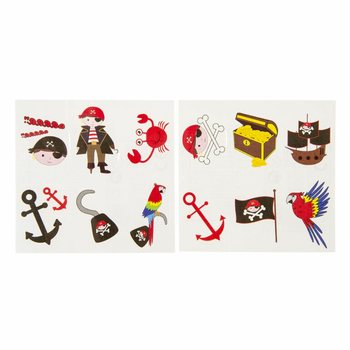 Tatouages Pirate Fun - Pr&eacute;sentoir (96 pcs)