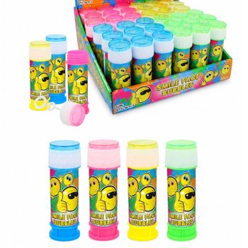 BULLES DE SAVON - SMILEY - 50ML EN PR&Eacute;SENTOIR (36 pcs)