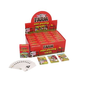 MINI CARTES À JOUER – MODÈLE FERME EN PRÉSENTOIR (24 pcs)