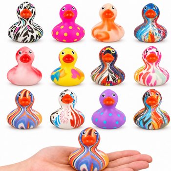 CANARDS DE BAIN COLOR&Eacute;S MIX - 5,6x5x5,7 cm (12 pcs)