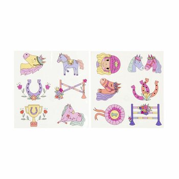 Pr&eacute;sentoir Tatouages Fun : Chevaux (96 Pi&egrave;ces)