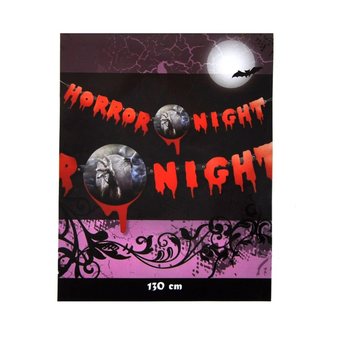 GUIRLANDE DE LETTRES "HORROR NIGHT" 130 CM (2 pcs)