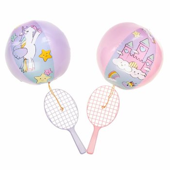 Raquette de Paddle avec Balle - Licorne (12 pcs)