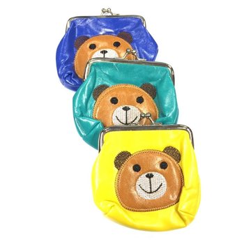 Porte-monnaie Enfant Motif Ours Couleurs Mixtes (6 pcs)