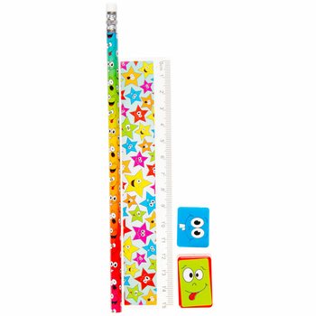 Set de dessin Smiley 4 pi&egrave;ces (24 pcs.)