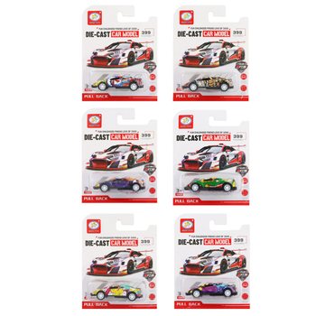 Voitures &agrave; friction Graffiti sur carte (12 pcs)