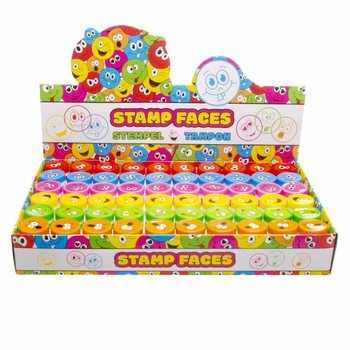 TAMPONS SMILEY / VISAGES JOYEUX EN PR&Eacute;SENTOIR (60 pcs)