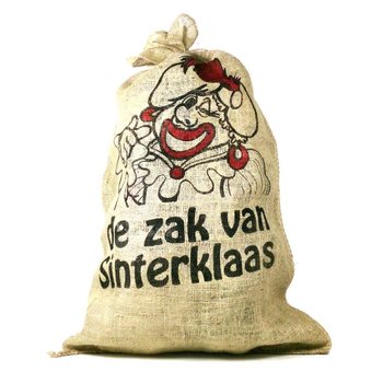 Grand sac en jute de Saint Nicolas / Père Noël