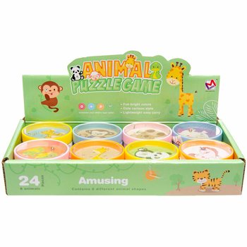 Jeux de Patience Animaux Rigolos en Pr&eacute;sentoir (24 pcs)