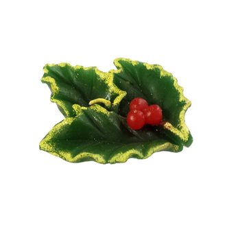 Bougie de Noël - Modèle Feuille de Houx (5 pcs.)