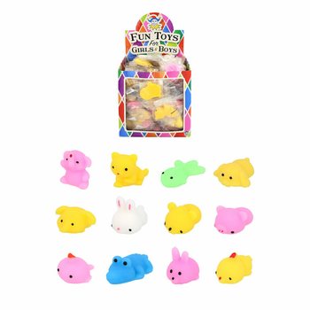 Squishy Animaux pour Pêche à la Ligne - En Présentoir (96 pcs)