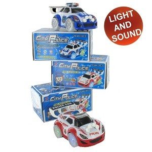 Voiture de Police de Course Bump & Go (Lot de 2)
