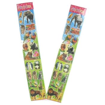 PLANCHE DE GOMMETTES - ANIMAUX SAUVAGES (50 pcs.)