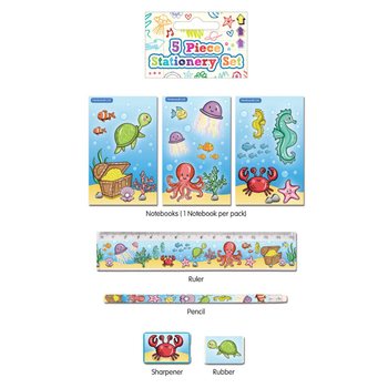 Set d'écriture Sea Life 5 pièces (24 pcs.)