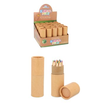 12x Crayons de Couleur en Tube : Mod&egrave;le : Eco Friendly - En Pr&eacute;sentoir (20 pcs.)