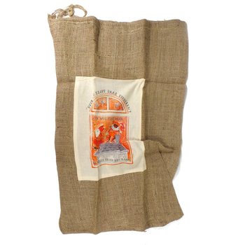 Grand Sac de Saint-Nicolas en Jute (Lot de 6)