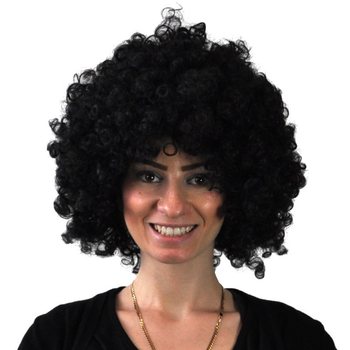 Perruque Afro Noire (5 pcs) - Grossiste F&ecirc;te