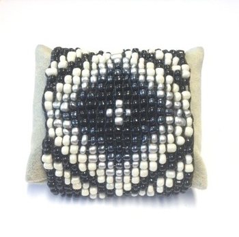 Bracelet Aztèque Noir/Crème (1 pc)