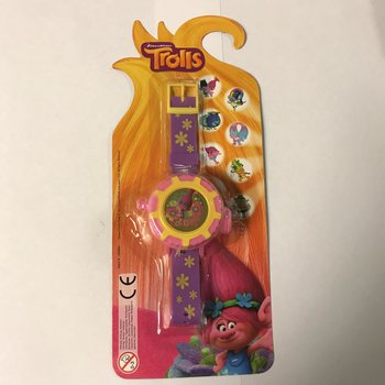 MONTRE &Agrave; PROJECTION TROLLS SUR CARTE (12 pcs.)