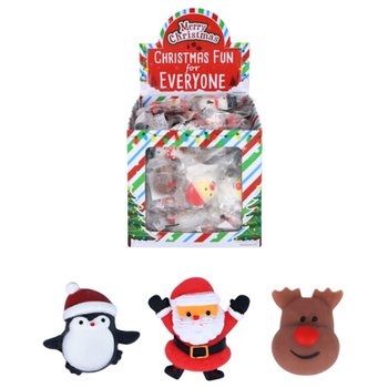Figurines Squishy de No&euml;l pour P&ecirc;che &agrave; la Ligne (96 pcs)
