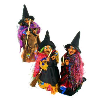 SORCIÈRE SUR PIED 18 CM (Lot de 3)
