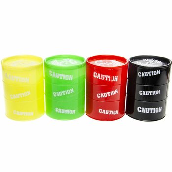 SLIME COLOR&Eacute; EN BARIL DANS PR&Eacute;SENTOIR (12 pcs.)