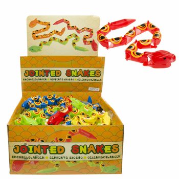 SERPENTS FLEXIBLES ONDULANTS 35 CM EN PRÉSENTOIR (48 pcs)