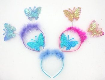 Serre-tête avec Papillons (12 pcs.)