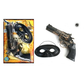 Pistolet Western + Masque sur Carte (12 pièces)