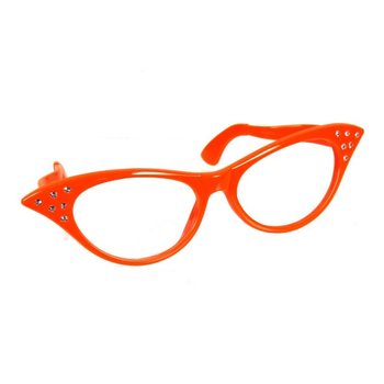 GRANDES LUNETTES DE F&Ecirc;TE ORANGE (12 pcs)