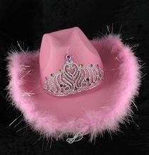 CHAPEAU DE COWBOY - ROSE (6 pcs)
