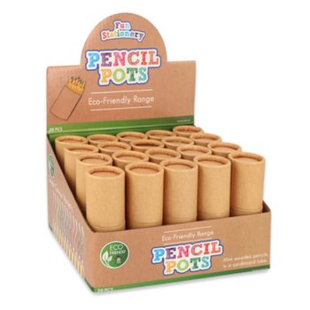 12x Crayons de Couleur en Tube : Mod&egrave;le : Eco Friendly - En Pr&eacute;sentoir (20 pcs.)