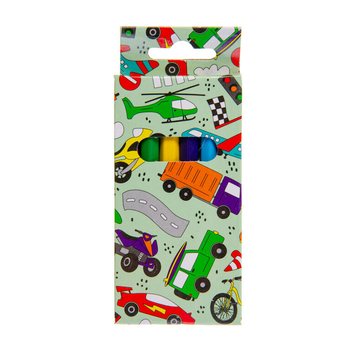 Set de 6 Crayons de Couleur - V&eacute;hicules (24 pcs)