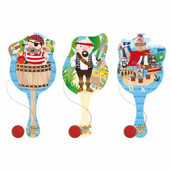 Jeu de Balle à Palette Pirate (12 Pièces)