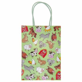 Sacs Cadeaux en Papier Animaux de la Ferme (12 Pi&egrave;ces)