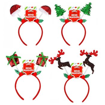 SERRE-T&Ecirc;TES DE NO&Euml;L EN MIX (12 pcs)
