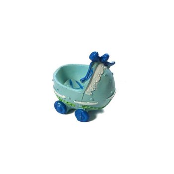 Décoration de Gâteau Naissance - Poussette - Bleu (2 pcs)