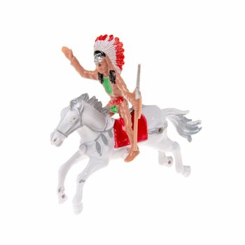 Mix Figurines Cowboy & Indien sur Cheval (12 pcs)