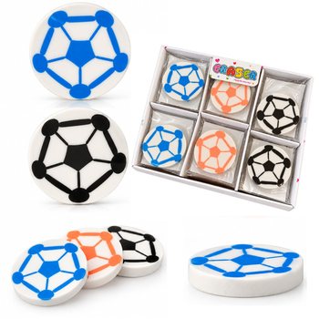 GOMME DE FOOTBALL EN PRÉSENTOIR (30 pcs)