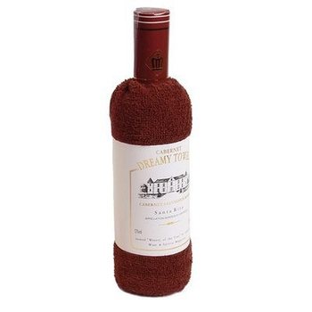 SERVIETTE EN FORME DE BOUTEILLE DE VIN (3 pcs.)