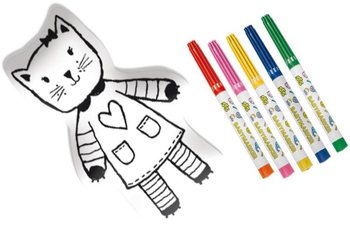 SES My First - Peluche Chat &agrave; Colorier (1 pc.)