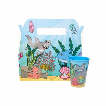 Bo&icirc;te Menu Mer / Oc&eacute;an - 22.5 x 12 x 9.5 cm (24 pcs)