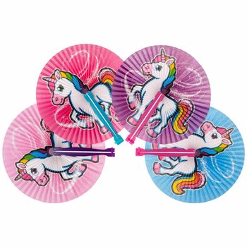 Éventails Licorne / Unicorn (12 pièces)