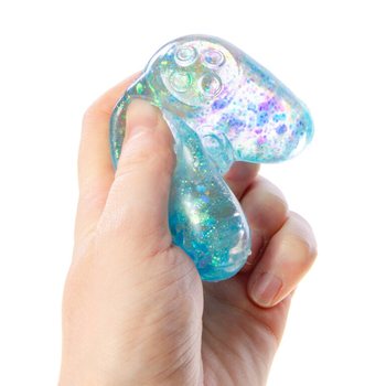 MANETTE DE JEU SQUEEZE - COULEURS MIXTES - EN PR&Eacute;SENTOIR (12 pcs)