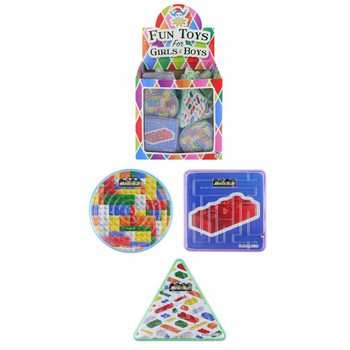 JEUX DE PATIENCE - MODÈLE : BRIQUES DE CONSTRUCTION EN PRÉSENTOIR (96 pcs)